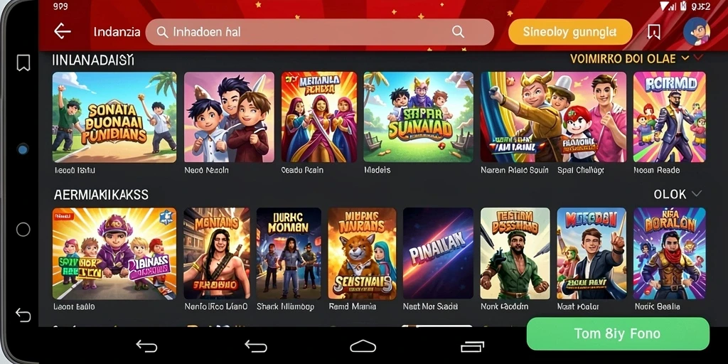 Tampilan awal game H03 yang menarik dan penuh warna.