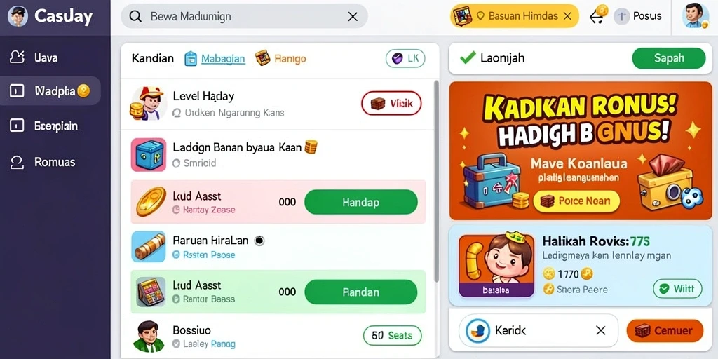 Tampilan antarmuka yang menarik dan user-friendly.