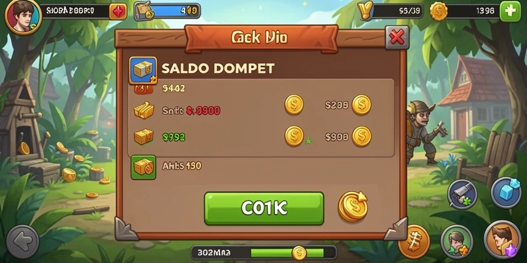 Tampilan menu utama IW777 yang menarik.