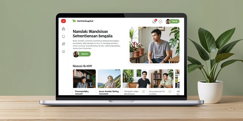 Tampilan awal yang menarik dan informatif.