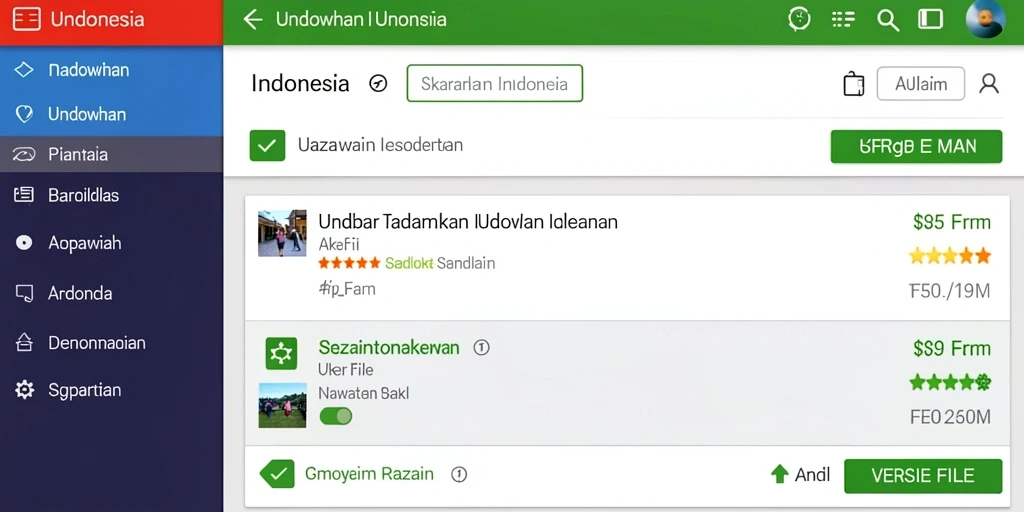 Tampilan antarmuka yang user-friendly.