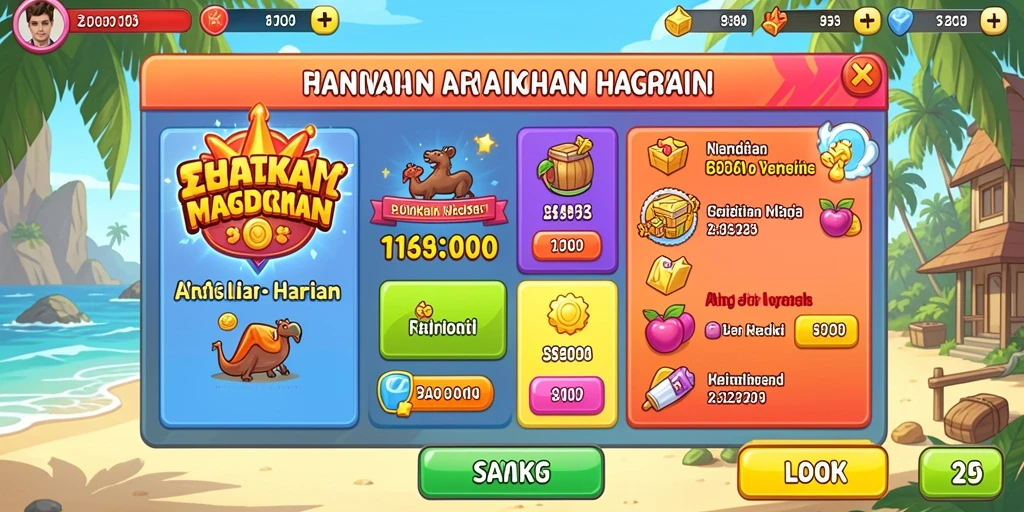 Tampilan antarmuka SAKTI77 yang menarik dan intuitif.